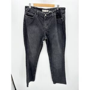 Canyon River Blues Modern Fit Straight Black Wash Jeans Women's Size 18 Average‎
